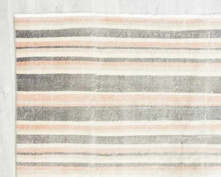Multicolor Turkish Oushak Rug 6'7" x 4'10" Hand-Knotted | No. VR61396