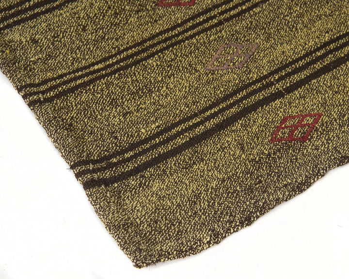 Yellow Turkish Kilim Rug 5' 7" x 8' 4" Flat-Weave | No. VR61496