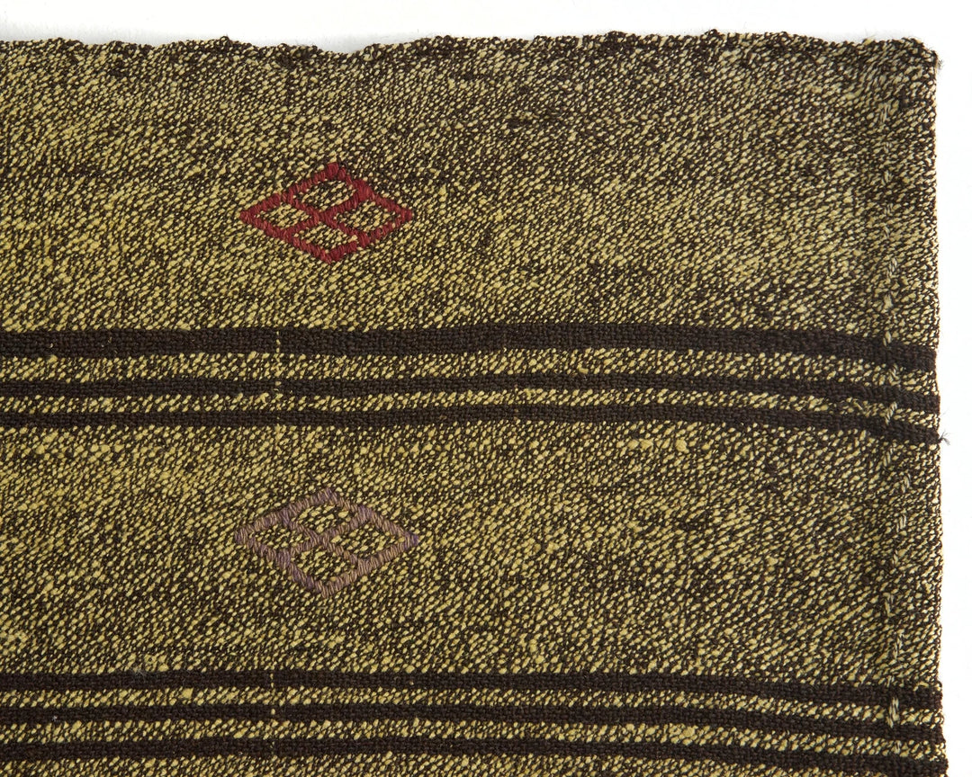 Yellow Turkish Kilim Rug 5' 7" x 8' 4" Flat-Weave | No. VR61496