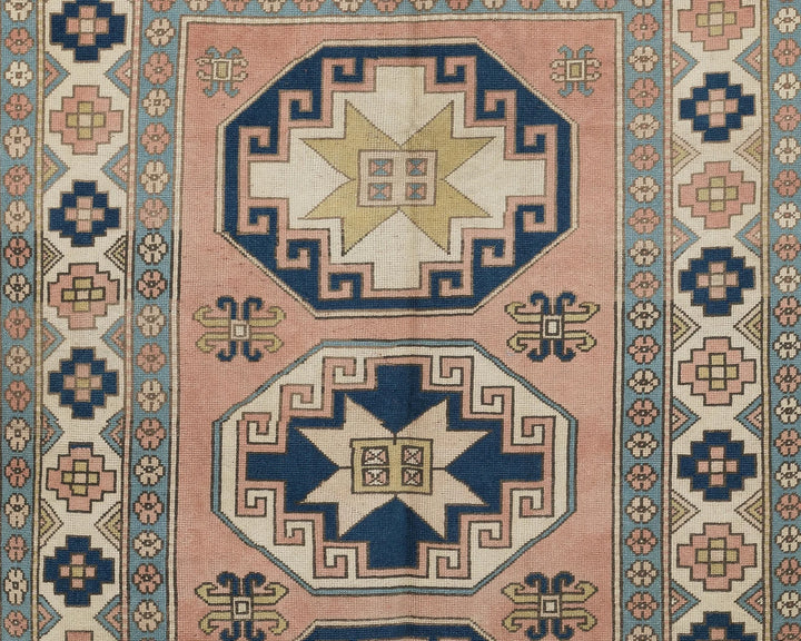 Pink Turkish Oushak Rug 5' 4" x 7' 11" Hand-Knotted | No. VR61513