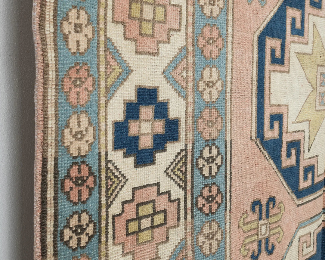 Pink Turkish Oushak Rug 5' 4" x 7' 11" Hand-Knotted | No. VR61513