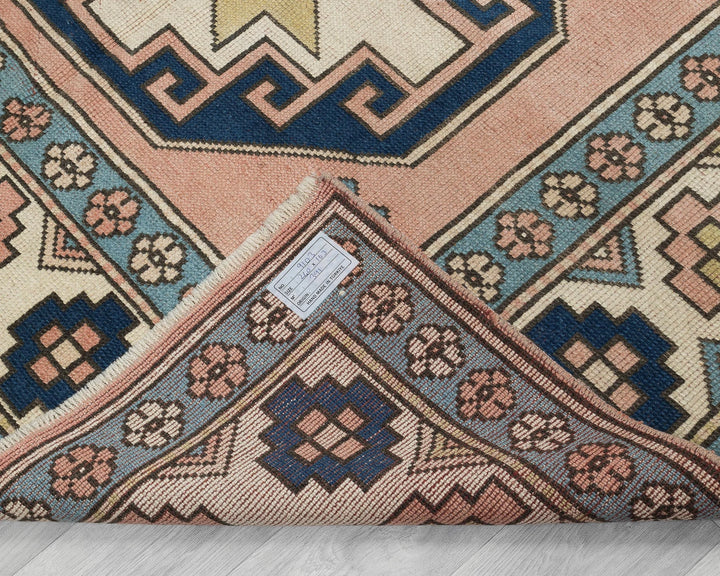 Pink Turkish Oushak Rug 5' 4" x 7' 11" Hand-Knotted | No. VR61513