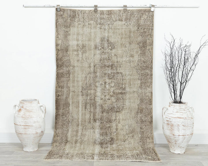 Multicolor Turkish Oushak Rug 3' 7" x 6' 6" Hand-Knotted | No. VR61552