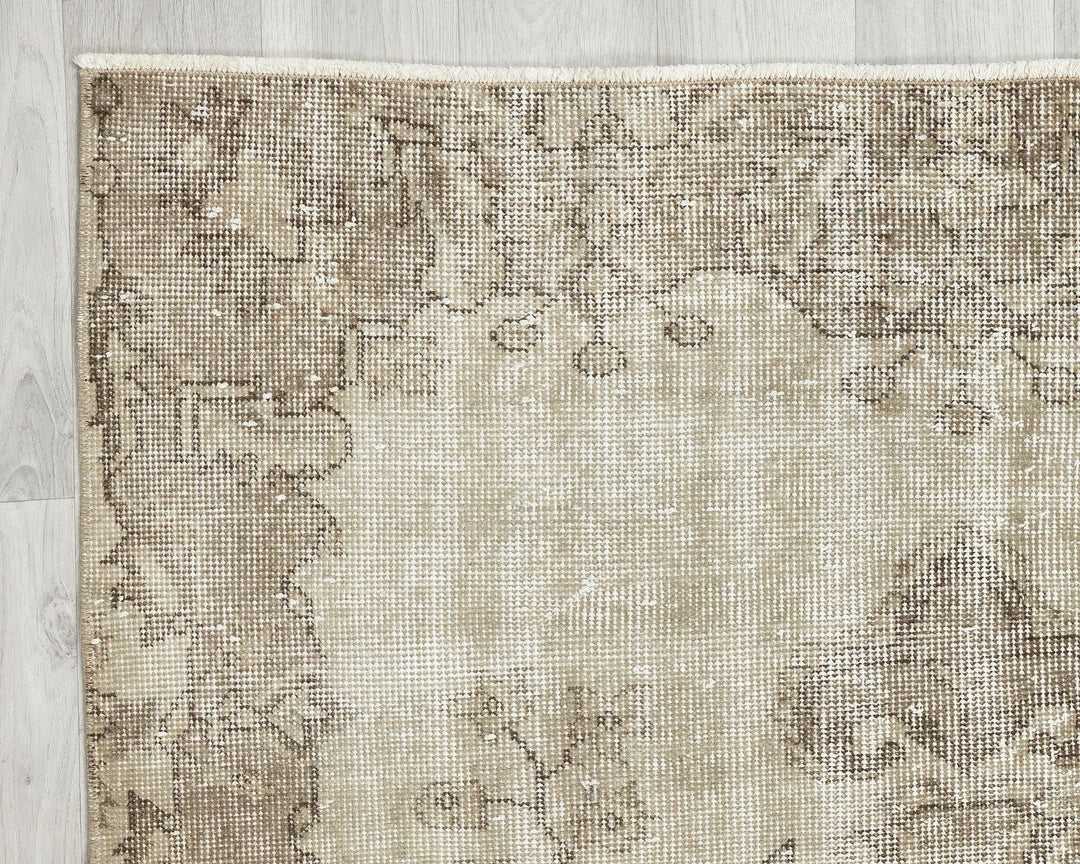 Multicolor Turkish Oushak Rug 3' 7" x 6' 6" Hand-Knotted | No. VR61552