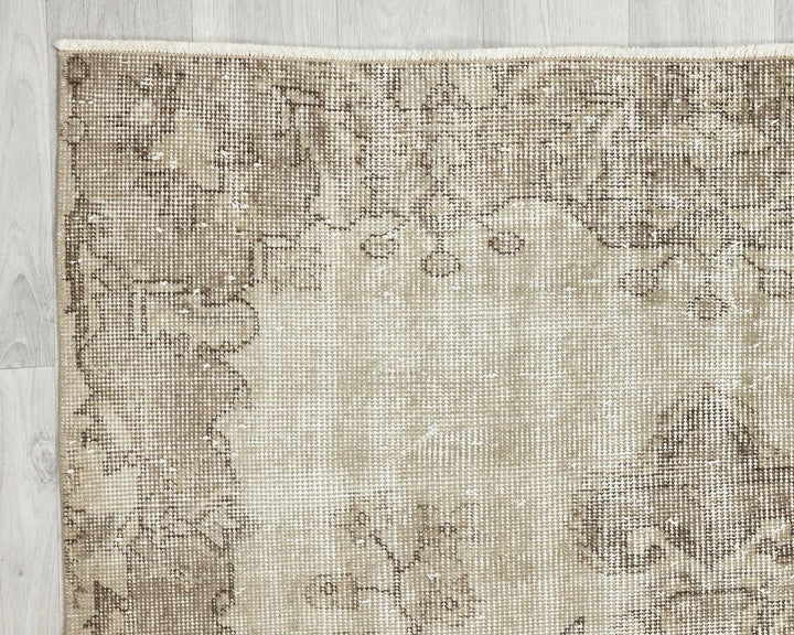 Multicolor Turkish Oushak Rug 3' 7" x 6' 6" Hand-Knotted | No. VR61552