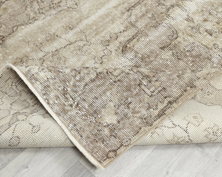 Multicolor Turkish Oushak Rug 3' 7" x 6' 6" Hand-Knotted | No. VR61552