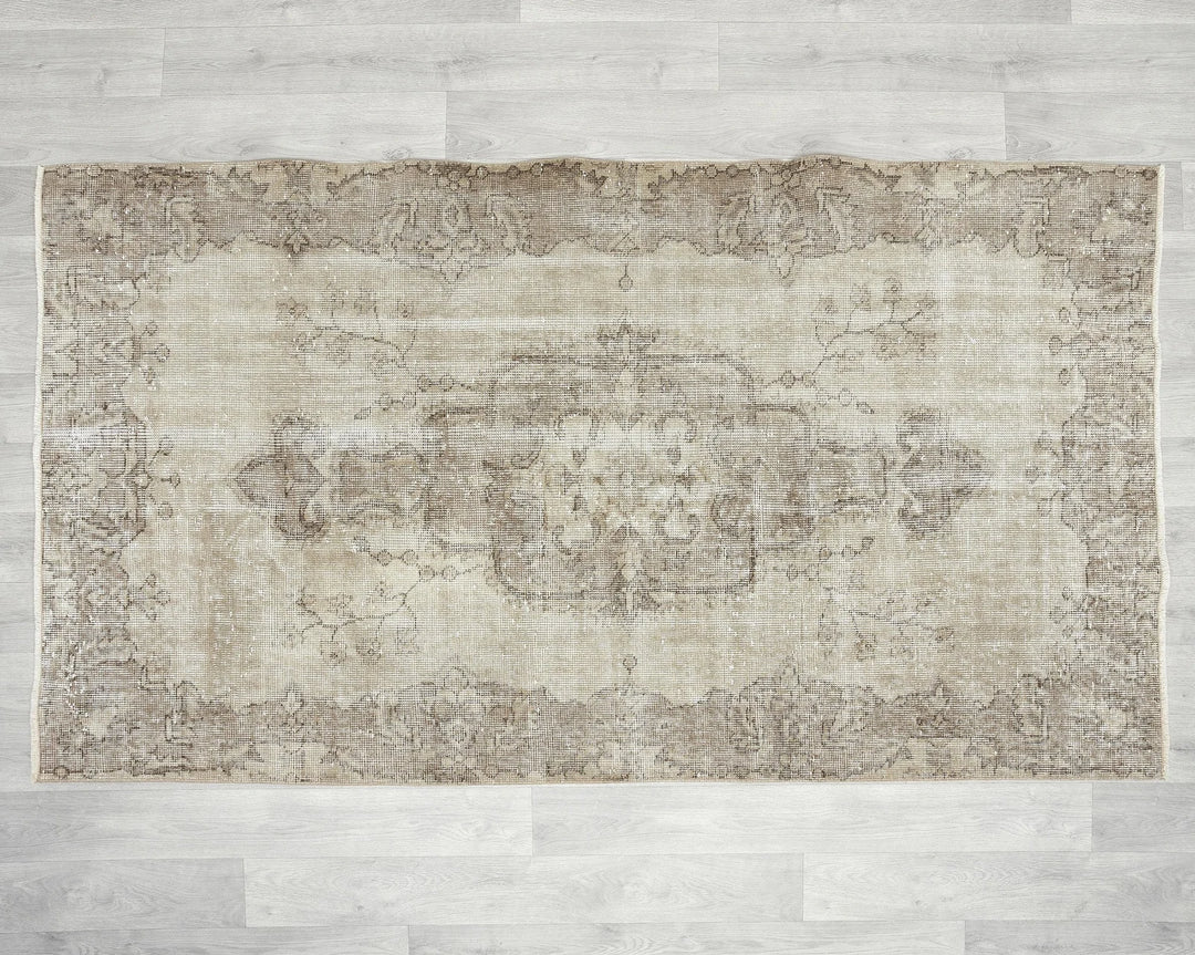 Multicolor Turkish Oushak Rug 3' 7" x 6' 6" Hand-Knotted | No. VR61552