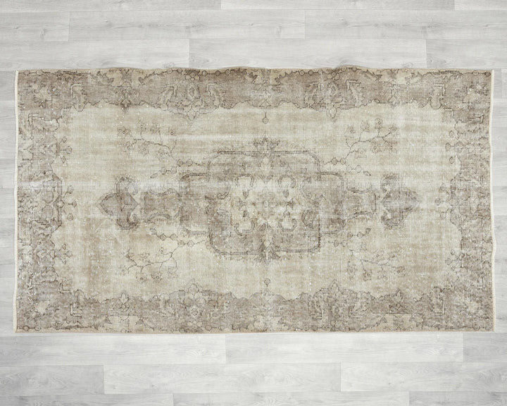 Multicolor Turkish Oushak Rug 3' 7" x 6' 6" Hand-Knotted | No. VR61552