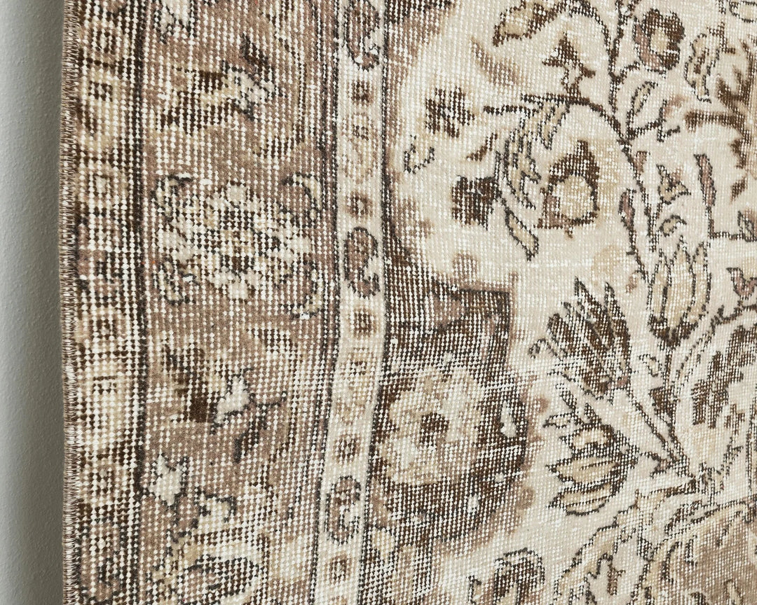 Multicolor Turkish Oushak Rug 9' 6" x 6' 3" Hand-Knotted | No. VR61601