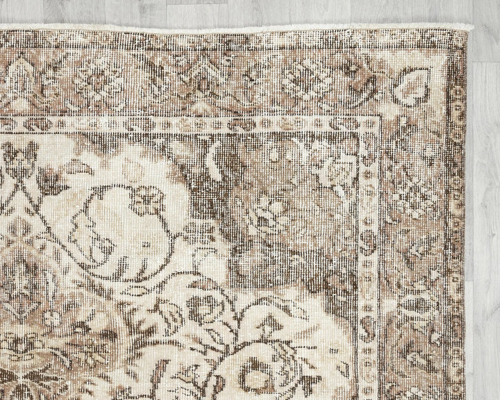 Multicolor Turkish Oushak Rug 9' 6" x 6' 3" Hand-Knotted | No. VR61601