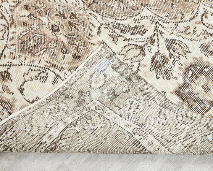 Multicolor Turkish Oushak Rug 9' 6" x 6' 3" Hand-Knotted | No. VR61601