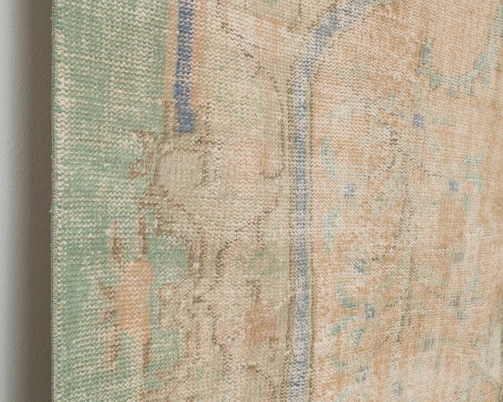 Multicolor Turkish Oushak Rug 6'6" x 10'10" Hand-Knotted | No. VR61624