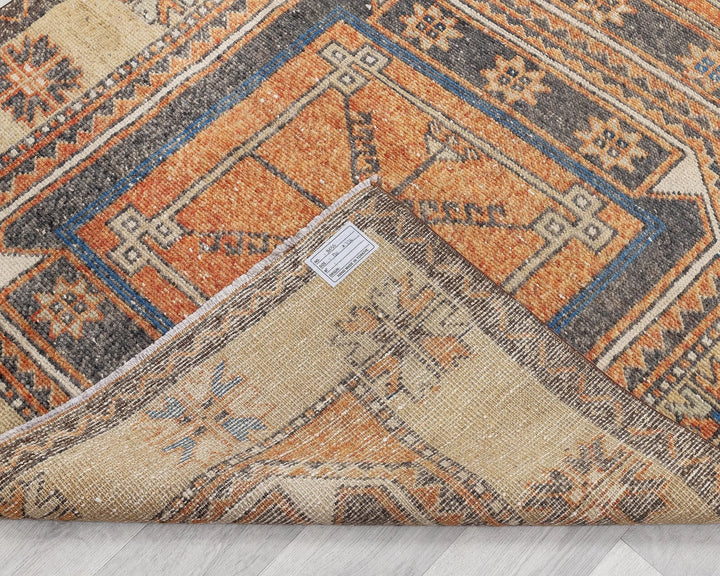 Multicolor Turkish Oushak Rug 3' 11" x 11' Hand-Knotted | No. VR61742