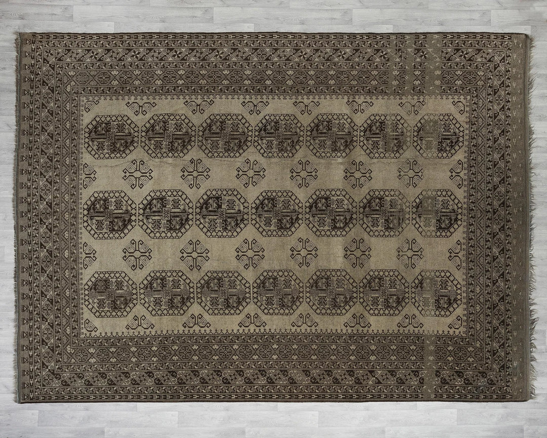 Multicolor Turkish Oushak Rug 9' 5" x 12' 1" Hand-Knotted | No. VR61744