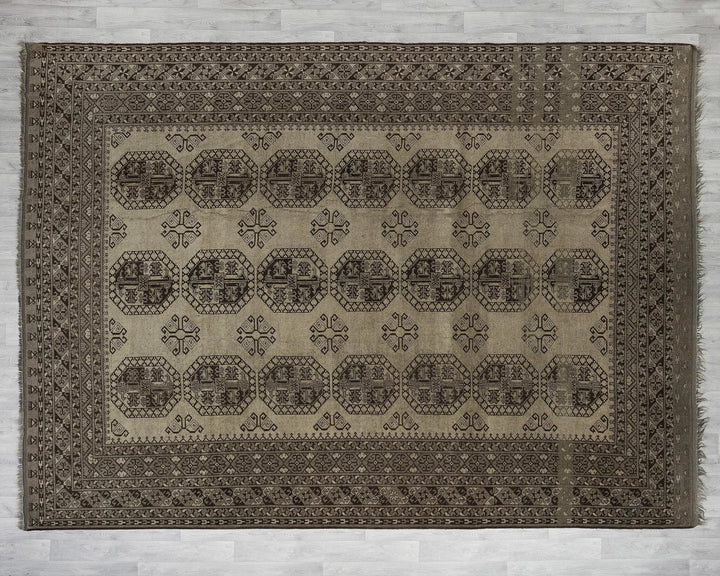 Multicolor Turkish Oushak Rug 9' 5" x 12' 1" Hand-Knotted | No. VR61744