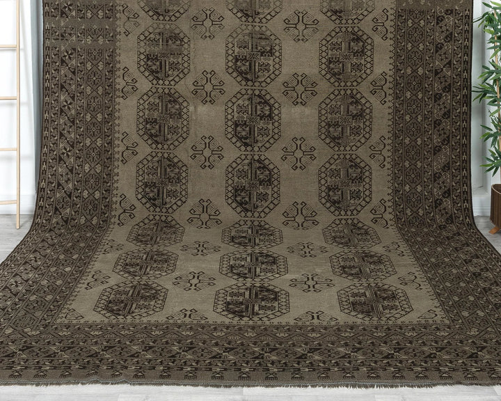 Multicolor Turkish Oushak Rug 9' 5" x 12' 1" Hand-Knotted | No. VR61744