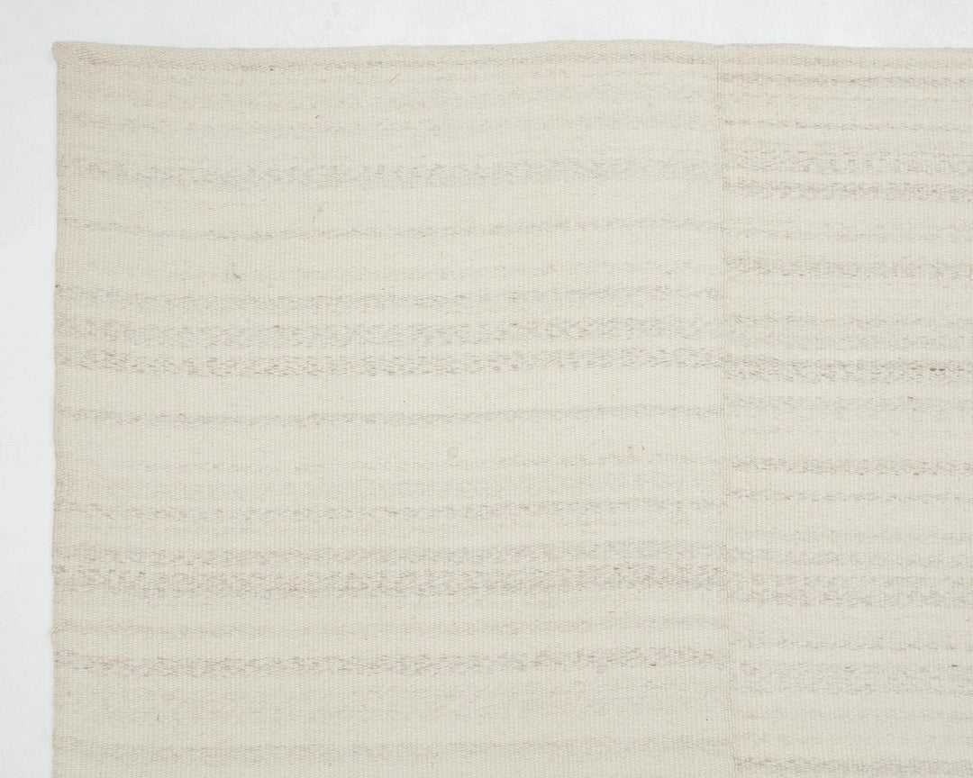 Beige Turkish Kilim Rug 9' 4" x 12' 8" Flat-Weave | No. VR61868