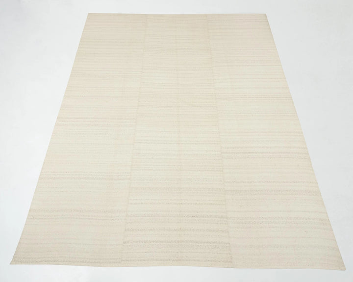 Beige Turkish Kilim Rug 9' 4" x 12' 8" Flat-Weave | No. VR61868