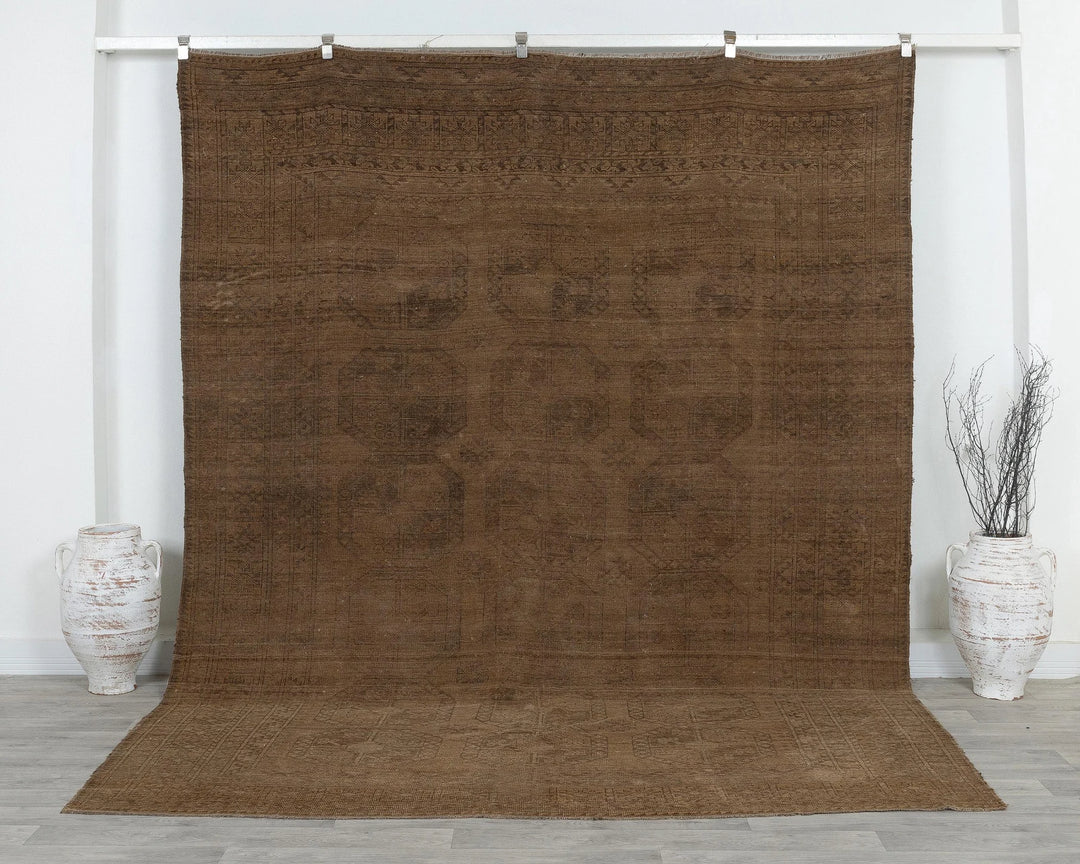 Multicolor Turkish Oushak Rug 8' x 10' Hand-Knotted