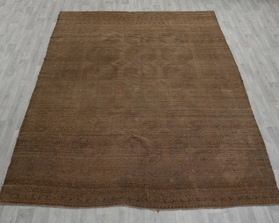 Multicolor Turkish Oushak Rug 8' x 10' Hand-Knotted view 9