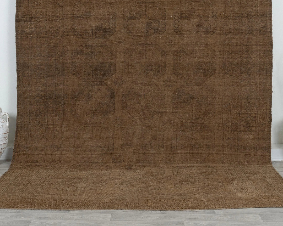 Multicolor Turkish Oushak Rug 8' x 10' Hand-Knotted detail