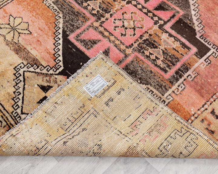Multicolor Turkish Oushak Rug 3'4" x 11'6" Hand-Knotted | No. VR61964