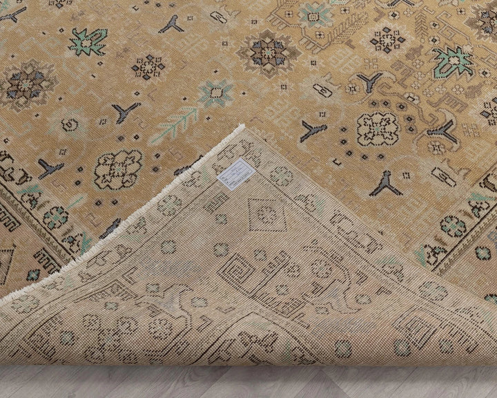 Multicolor Turkish Oushak Rug 6' 5" x 9' 5" Hand-Knotted | No. VR62046