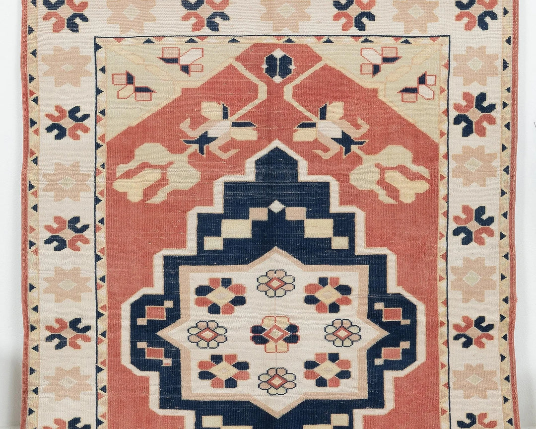 Multicolor Turkish Oushak Rug 4'11" x 6'11" Hand-Knotted | No. VR62133
