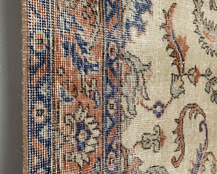 Multicolor Turkish Oushak Rug 4'6" x 7'6" Hand-Knotted | No. VR62244