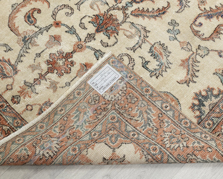 Multicolor Turkish Oushak Rug 4'6" x 7'6" Hand-Knotted | No. VR62244
