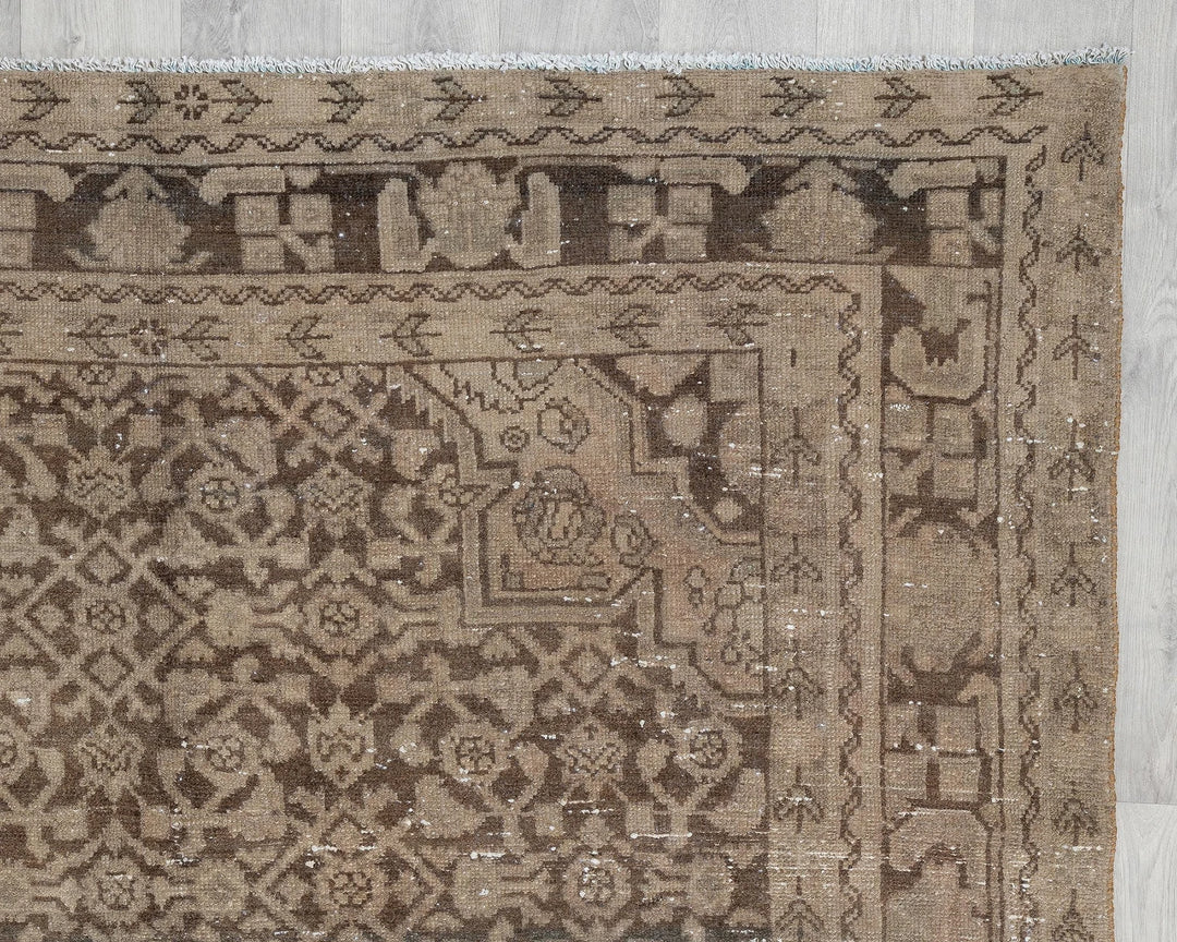 Multicolor Turkish Oushak Rug 5' 3" x 9' Hand-Knotted pattern