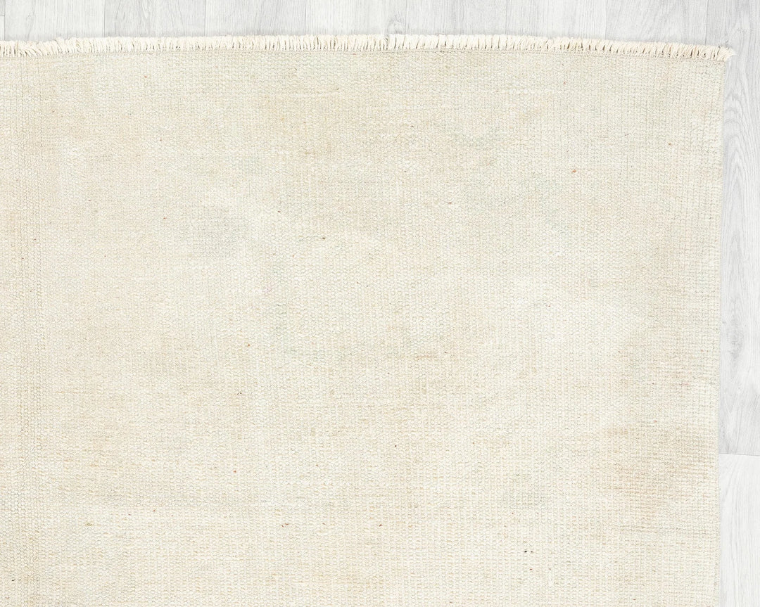 Beige Turkish Oushak Rug 9' x 6' 3" Hand-Knotted | No. VR62530