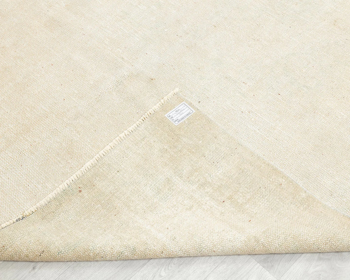 Beige Turkish Oushak Rug 9' x 6' 3" Hand-Knotted | No. VR62530