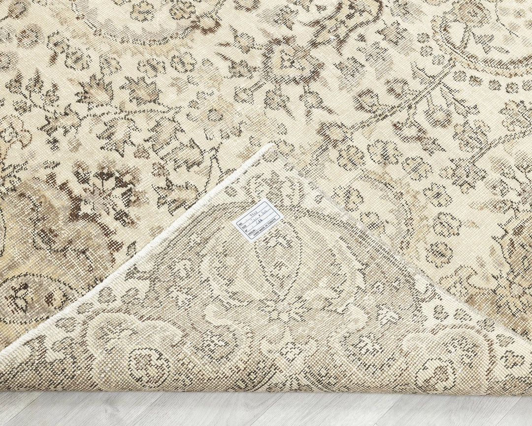Multicolor Turkish Oushak Rug 5' 2" x 8' 6" Hand-Knotted | No. VR62542