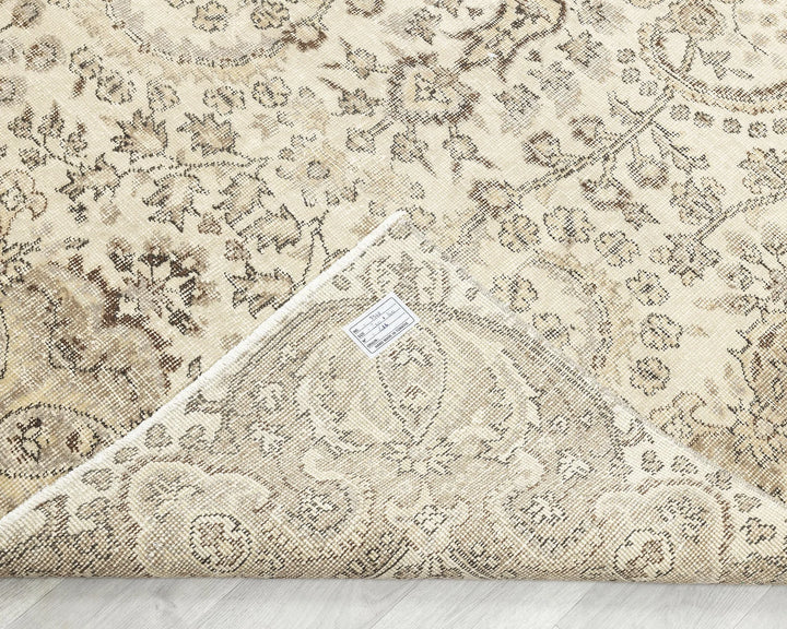 Multicolor Turkish Oushak Rug 5' 2" x 8' 6" Hand-Knotted | No. VR62542