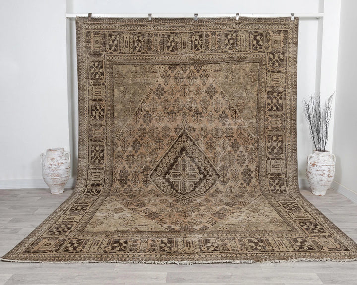 Rust Turkish Oushak Rug 8'9" x 11'11" Hand-Knotted | No. VR62581