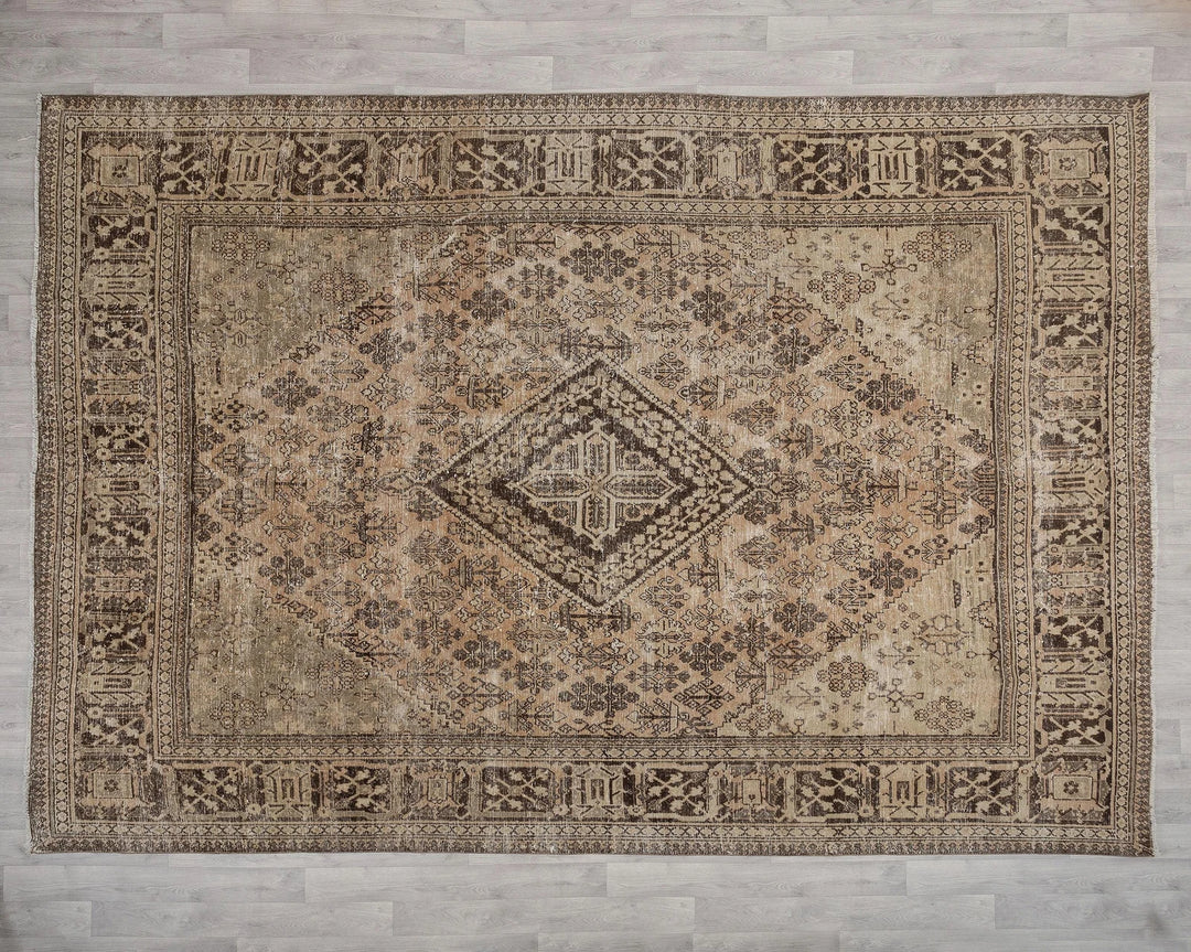 Rust Turkish Oushak Rug 8'9" x 11'11" Hand-Knotted | No. VR62581