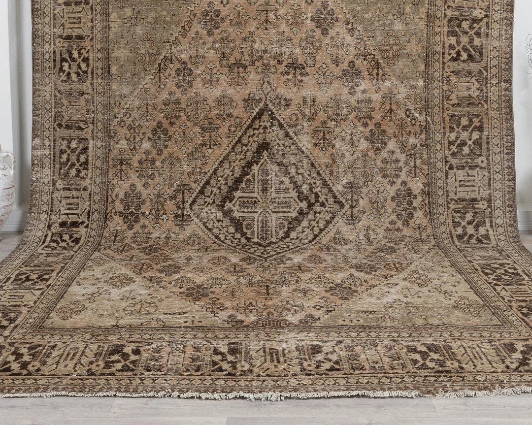Rust Turkish Oushak Rug 8'9" x 11'11" Hand-Knotted | No. VR62581