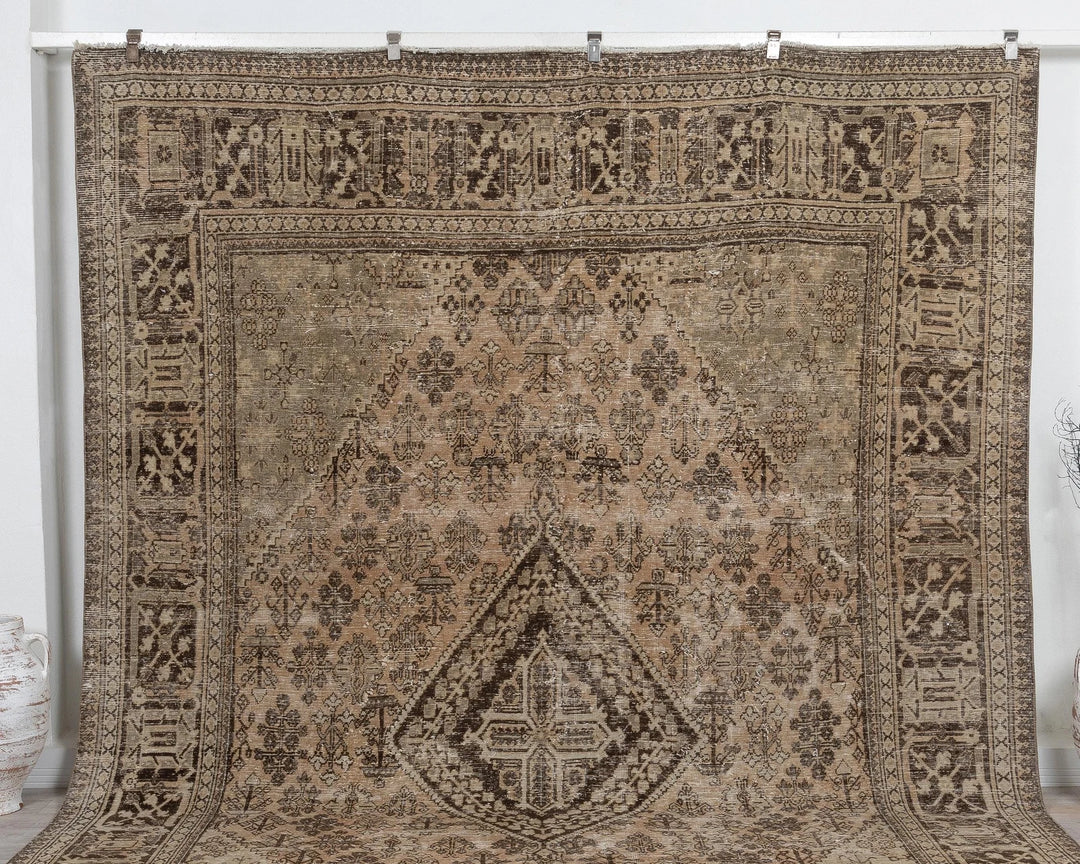 Rust Turkish Oushak Rug 8'9" x 11'11" Hand-Knotted | No. VR62581