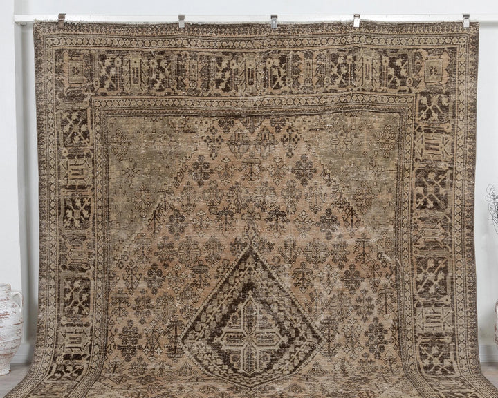 Rust Turkish Oushak Rug 8'9" x 11'11" Hand-Knotted | No. VR62581