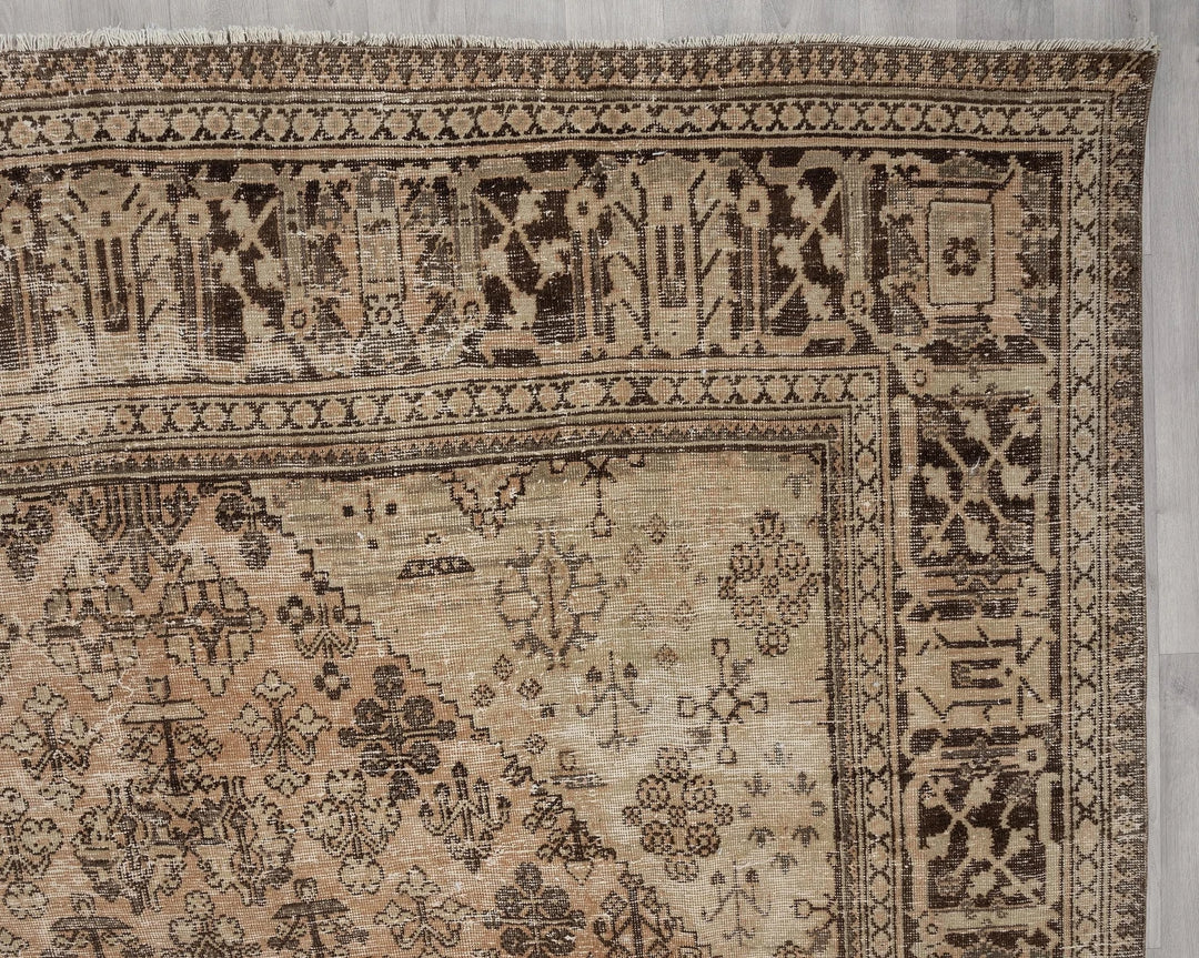 Rust Turkish Oushak Rug 8'9" x 11'11" Hand-Knotted | No. VR62581