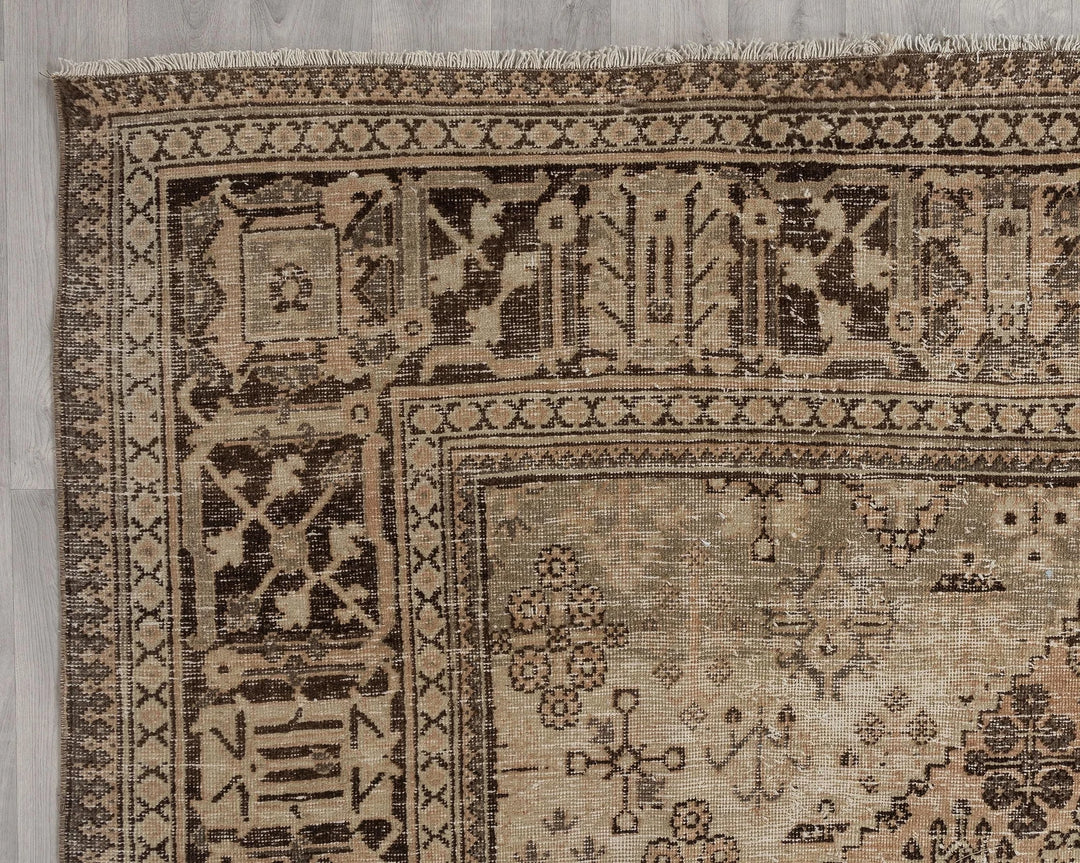 Rust Turkish Oushak Rug 8'9" x 11'11" Hand-Knotted | No. VR62581