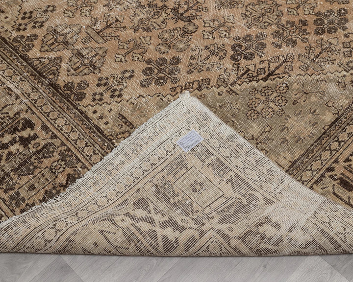 Rust Turkish Oushak Rug 8'9" x 11'11" Hand-Knotted | No. VR62581