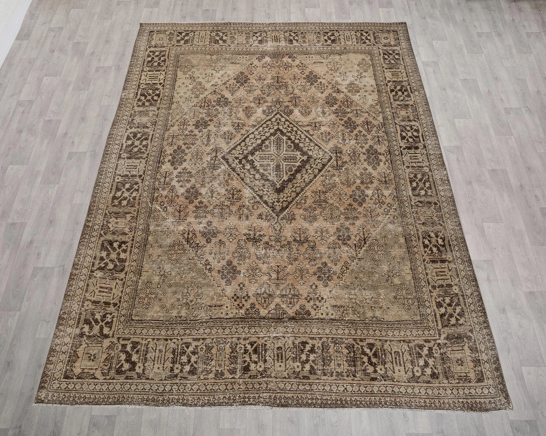 Rust Turkish Oushak Rug 8'9" x 11'11" Hand-Knotted | No. VR62581