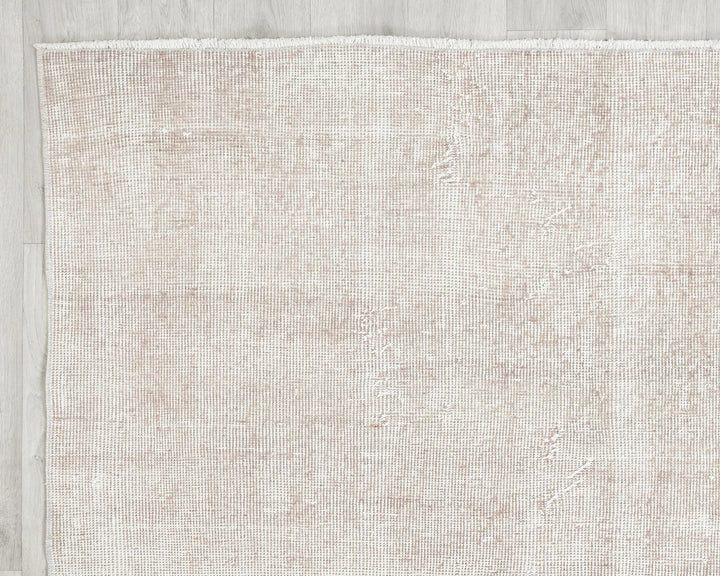Gray Turkish Oushak Rug 6' 7" x 10' 1" Hand-Knotted pattern