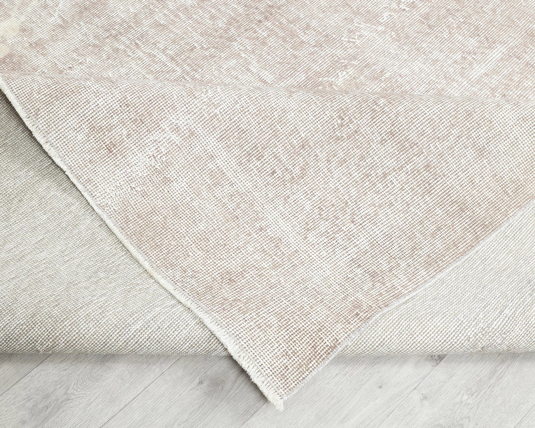 Gray Turkish Oushak Rug 6' 7" x 10' 1" Hand-Knotted field