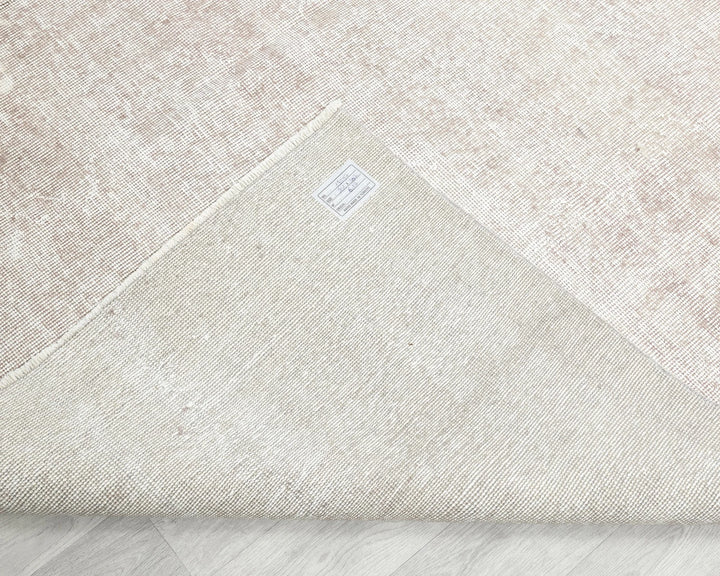 Gray Turkish Oushak Rug 6' 7" x 10' 1" Hand-Knotted texture