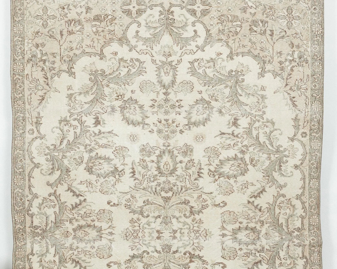 Multicolor Turkish Oushak Rug 6' 3" x 9' 9" Hand-Knotted view