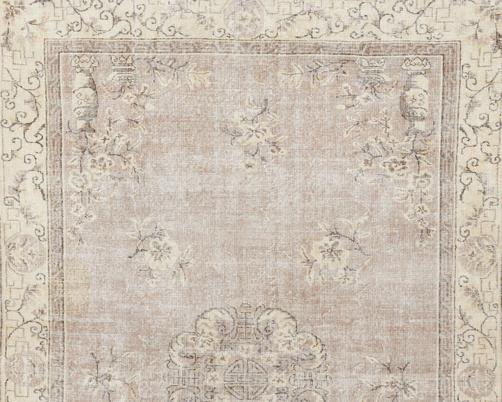 Multicolor Turkish Oushak Rug 7' x 10' 5" Hand-Knotted | No. VR62787