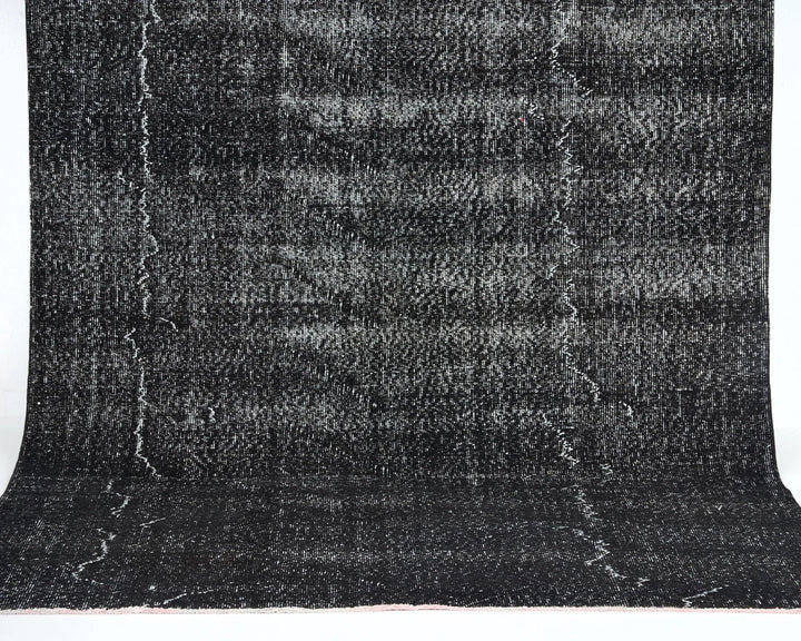 Black Oushak Rug 9' 4" x 5' 7" | No. VR62908